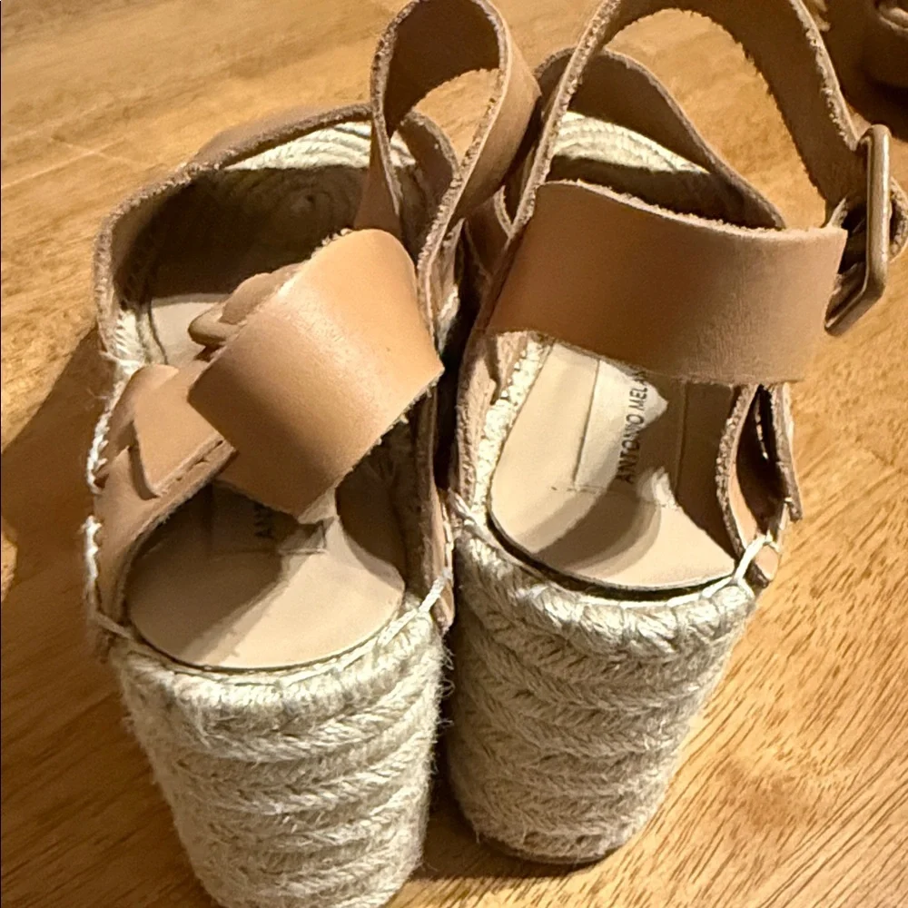 ANTONIO MELANI Light Brown Espadrille Sandals